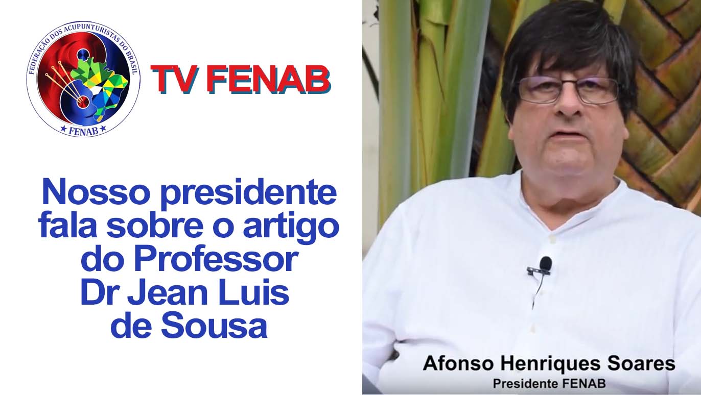 Nosso Presidente Afonso Henriques Soares fala sobre o Artigo do Professor DR. Jean Luis de Souza